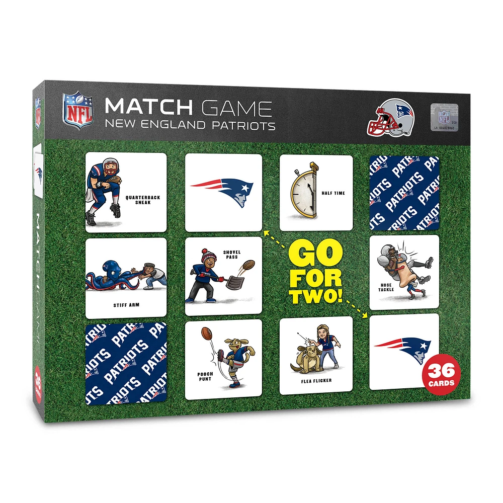 New England Patriots Licensed Memory Match Game