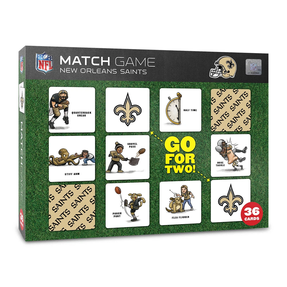 New Orleans Saints Licensed Memory Match Game