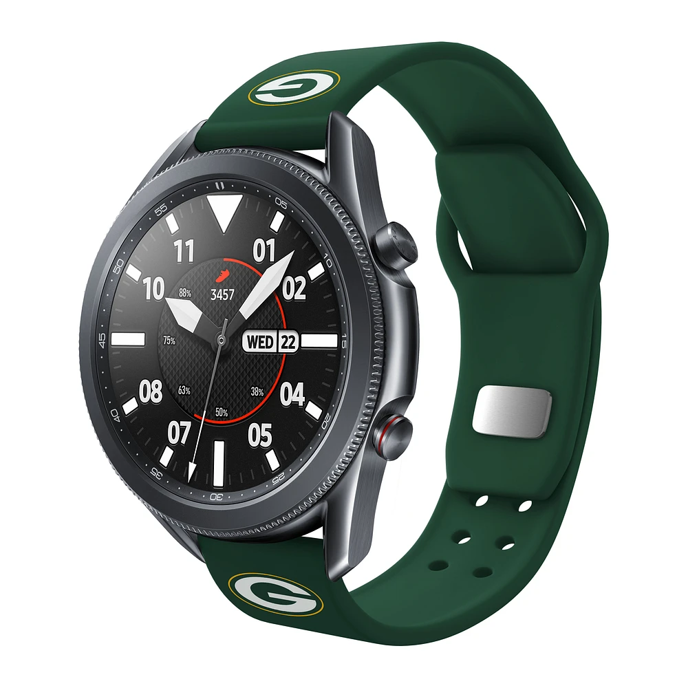 Green Green Bay Packers 20mm Samsung Compatible Watch Band