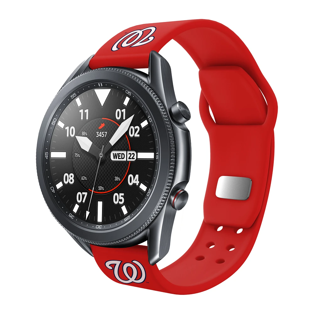 Red Washington Nationals 22mm Samsung Compatible Watch Band