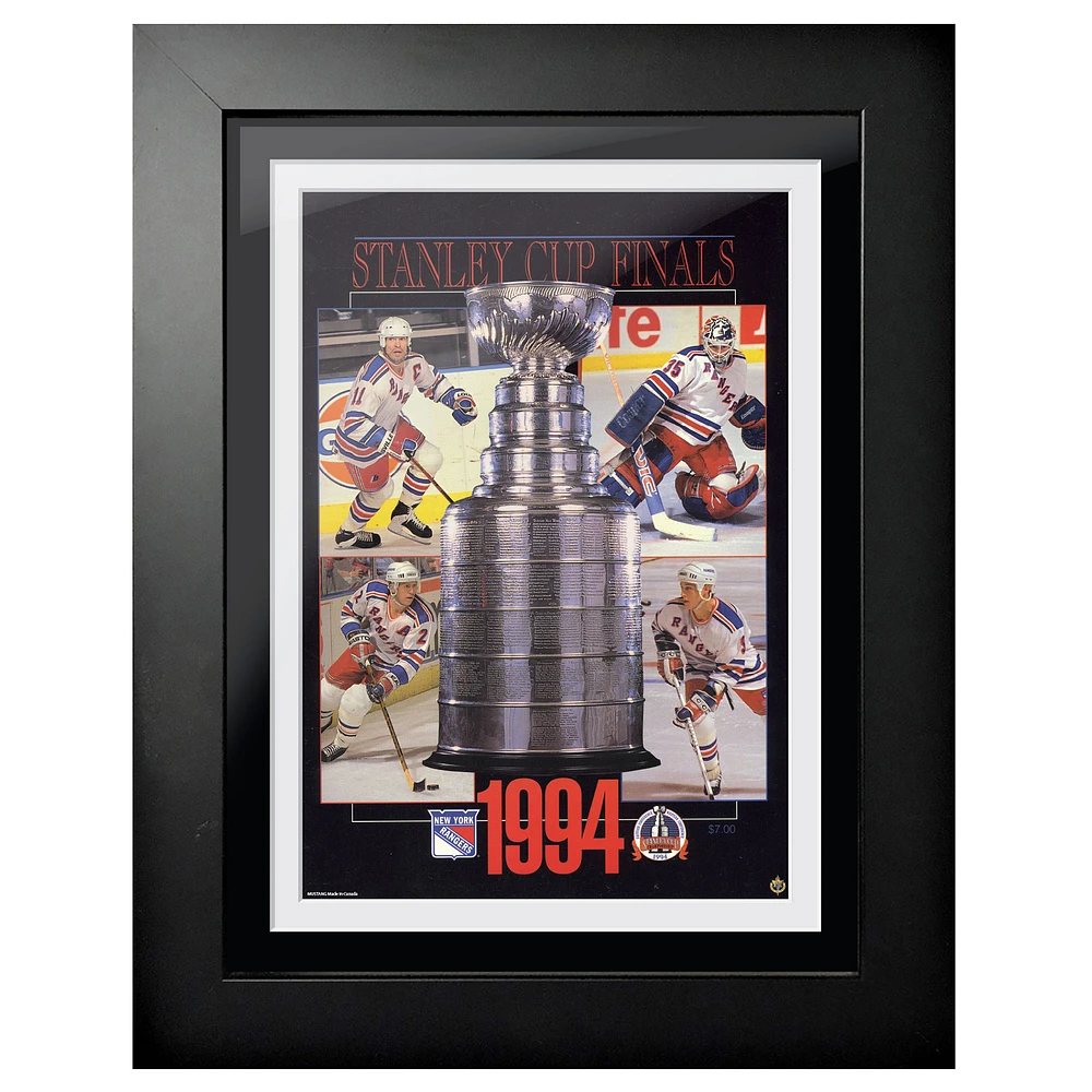 New York Rangers 1994 Stanley Cup Finals Champions 18'' x 14'' Framed Program Cover Art Print