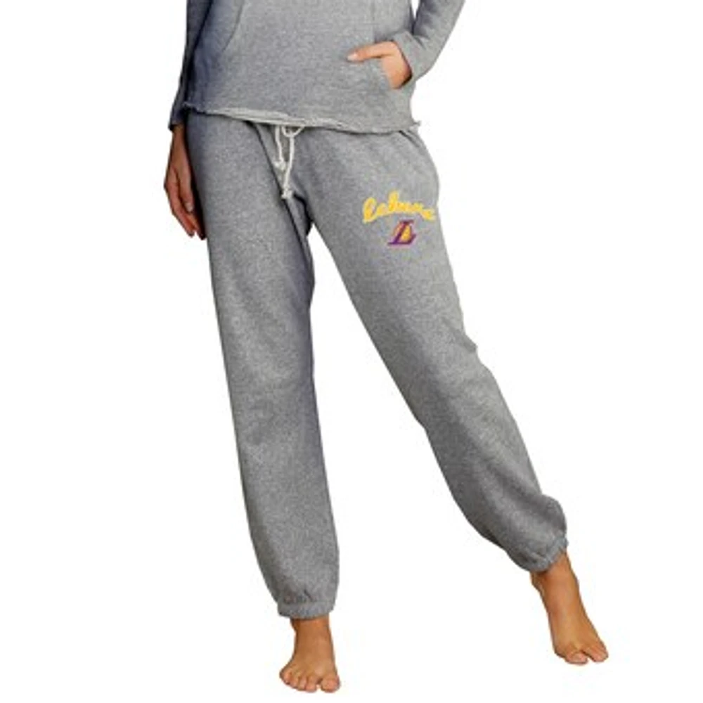 Women's Concepts Sport Gray Los Angeles Lakers Mainstream Knit Jogger Pants