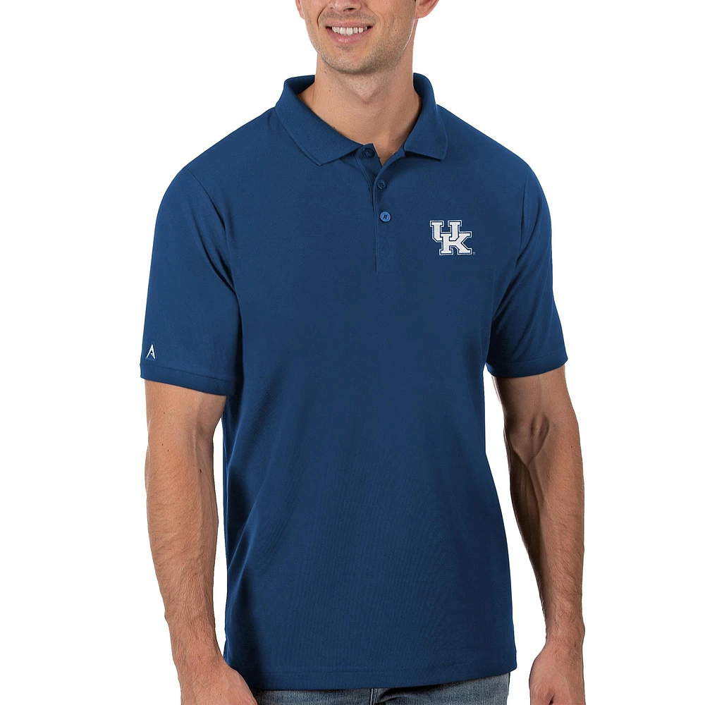 Men's Antigua Royal Kentucky Wildcats Legacy Pique Polo