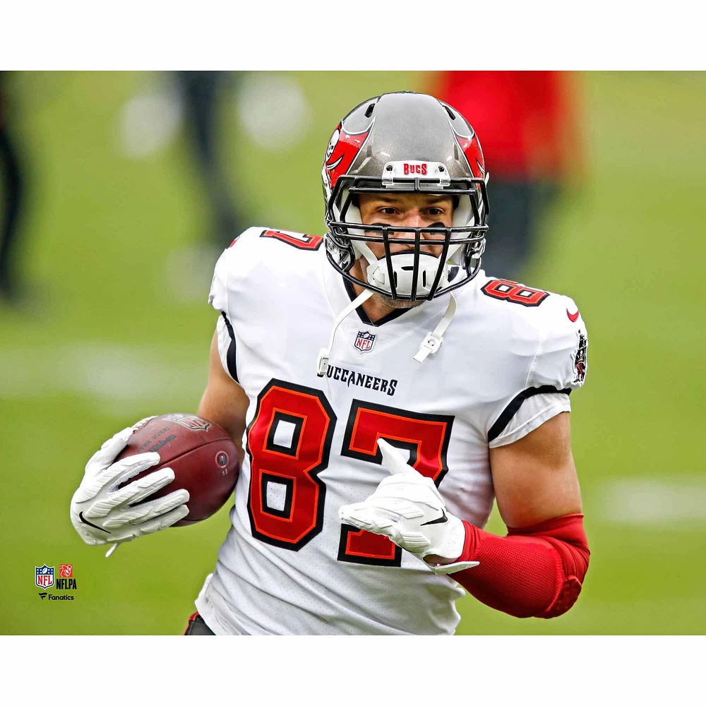 Rob Gronkowski Tampa Bay Buccaneers Unsigned 2021 NFC Championship Action Photograph