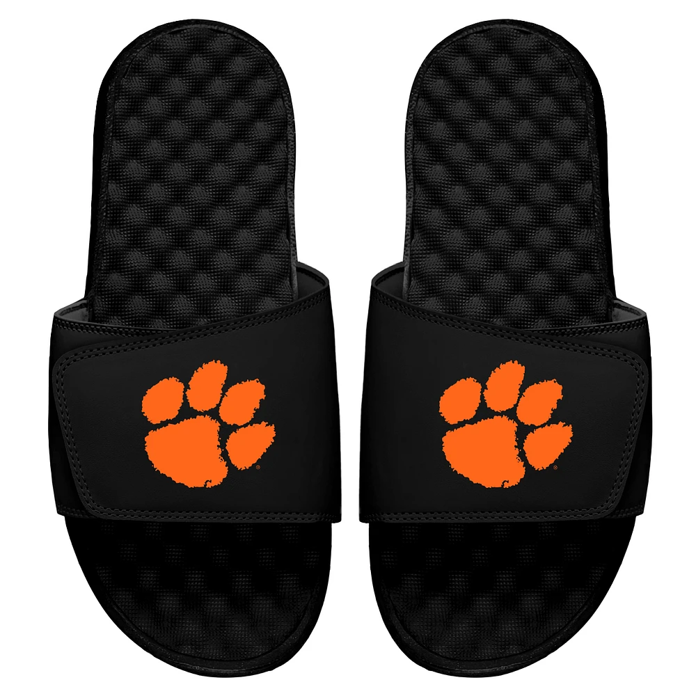 Youth ISlide Black Clemson Tigers Primary Logo Slide Sandals
