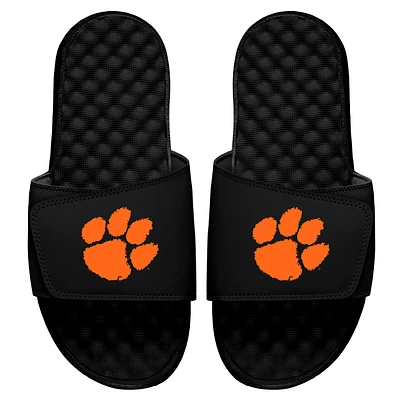 Youth ISlide Black Clemson Tigers Primary Logo Slide Sandals