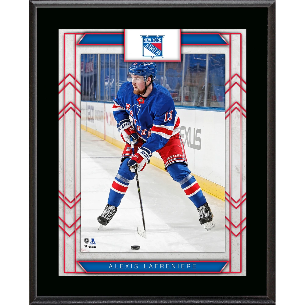 Alexis Lafreniere New York Rangers 10.5" x 13" Sublimated Player Plaque