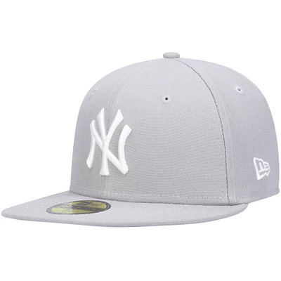 Men's New Era York Yankees White Logo 59FIFTY Fitted Hat