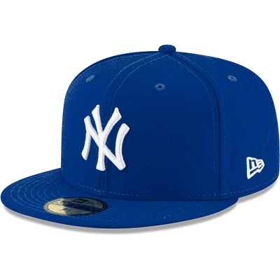 Men's New Era Royal York Yankees White Logo 59FIFTY Fitted Hat