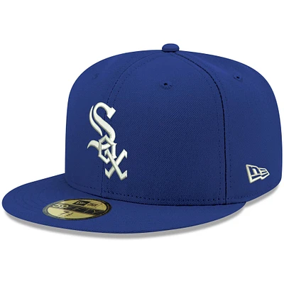 Men's New Era Royal Chicago White Sox Logo 59FIFTY Fitted Hat