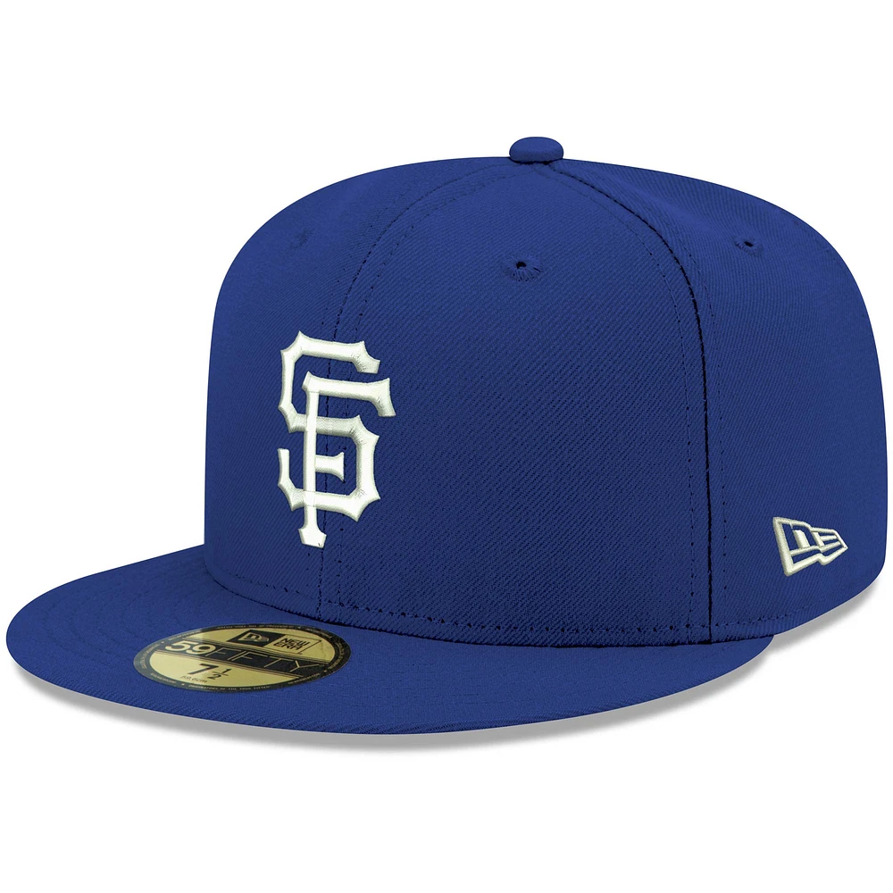 Men's New Era Royal San Francisco Giants White Logo 59FIFTY Fitted Hat