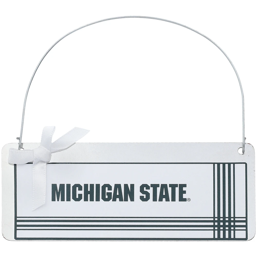 Michigan State Spartans #1 Fan Galvanized Sign Ornament