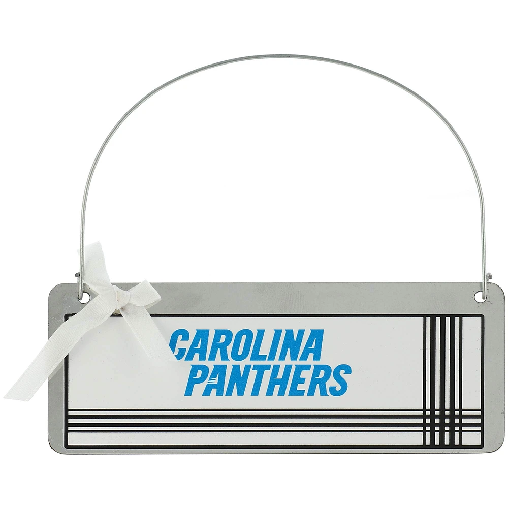Carolina Panthers #1 Fan Galvanized Sign Ornament