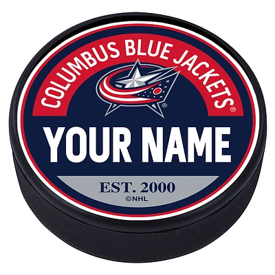 Columbus Blue Jackets Personalized Puck