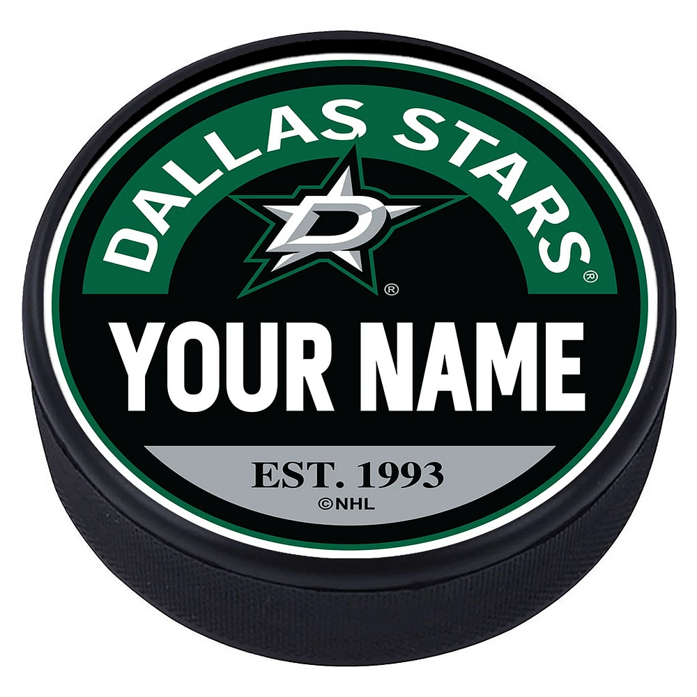 Dallas Stars Personalized Puck