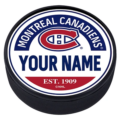 Montreal Canadiens Personalized Puck