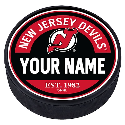 New Jersey Devils Personalized Puck