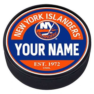 New York Islanders Personalized Puck
