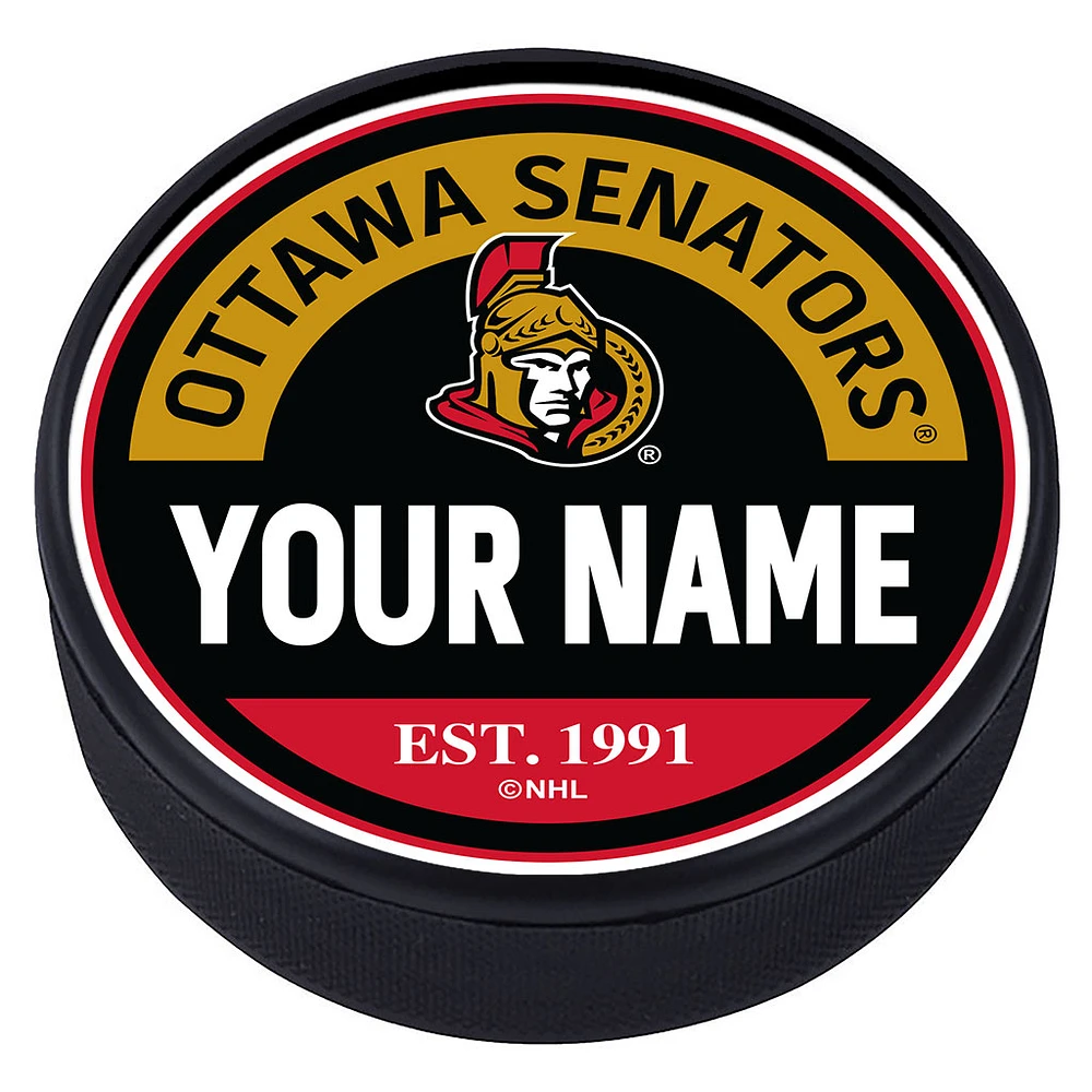 Ottawa Senators Personalized Puck