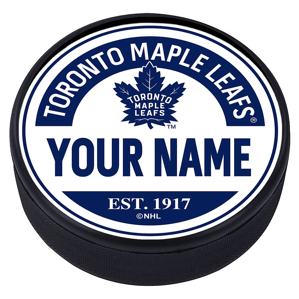 Toronto Maple Leafs Personalized Puck