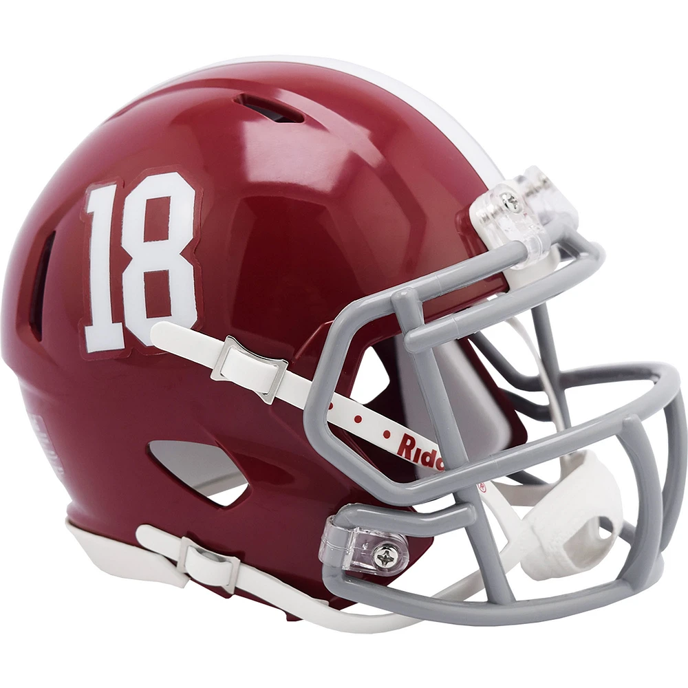 Alabama Crimson Tide Riddell #18 Speed Mini Helmet