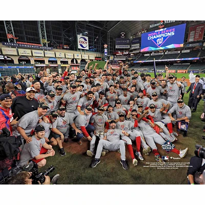Washington Nationals Unsigned 2019 World Series Champions Team Celebration Photograph