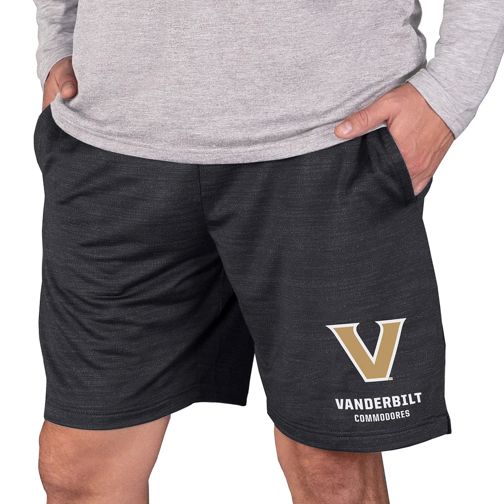 Men's Concepts Sport Charcoal Vanderbilt Commodores Bullseye Knit Jam Shorts