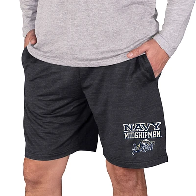 Men's Concepts Sport Charcoal Navy Midshipmen Bullseye Knit Jam Shorts