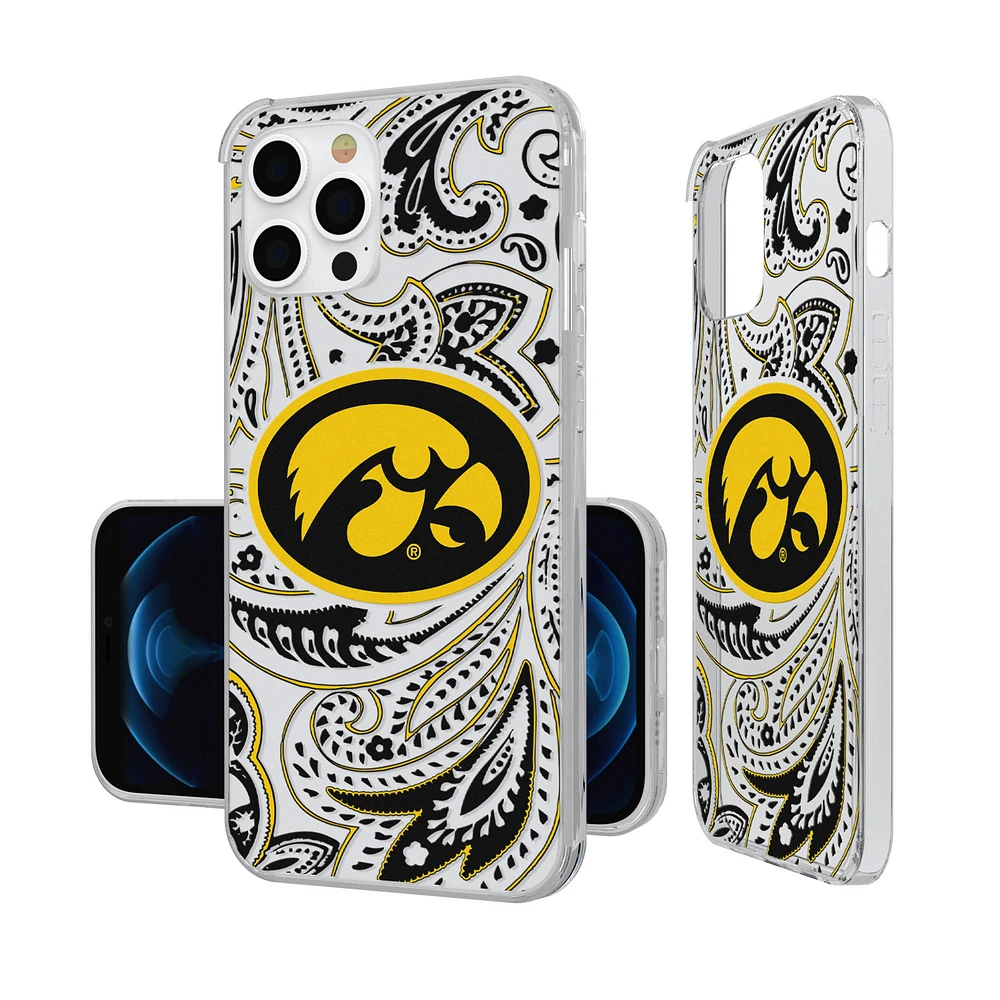 Iowa Hawkeyes iPhone Paisley Design Clear Case