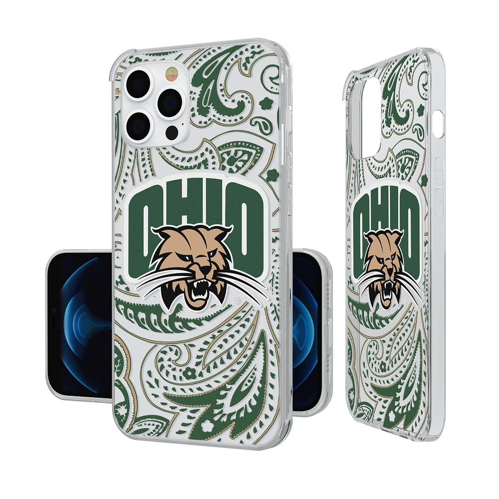 Ohio Bobcats iPhone Paisley Design Clear Case