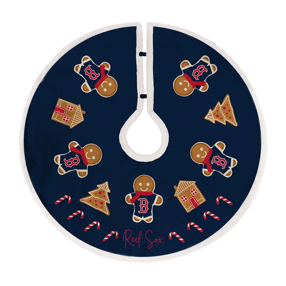 Boston Red Sox Gingerbread Tree Skirt