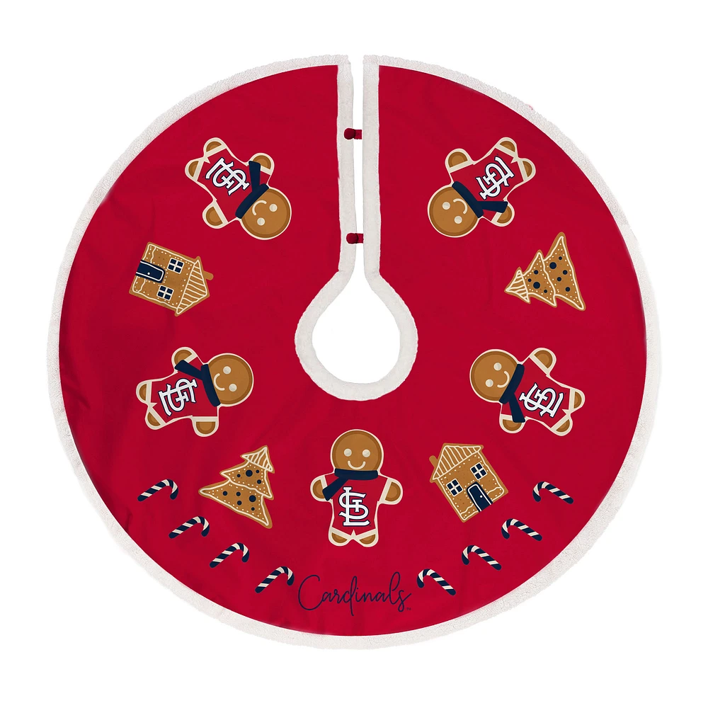 St. Louis Cardinals Gingerbread Tree Skirt