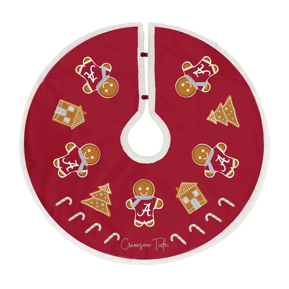 Alabama Crimson Tide Gingerbread Tree Skirt