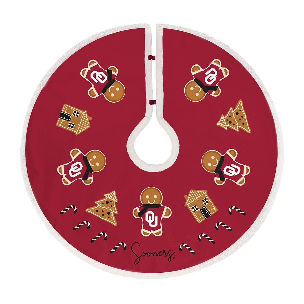 Oklahoma Sooners Gingerbread Tree Skirt