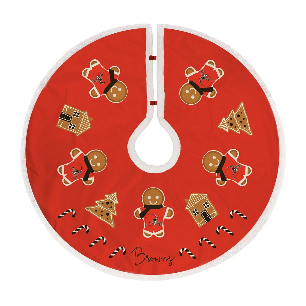 Cleveland Browns Gingerbread Tree Skirt