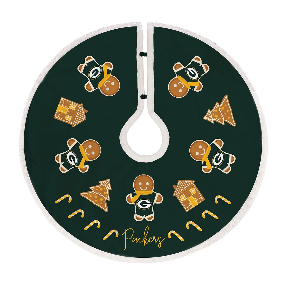 Green Bay Packers Gingerbread Tree Skirt