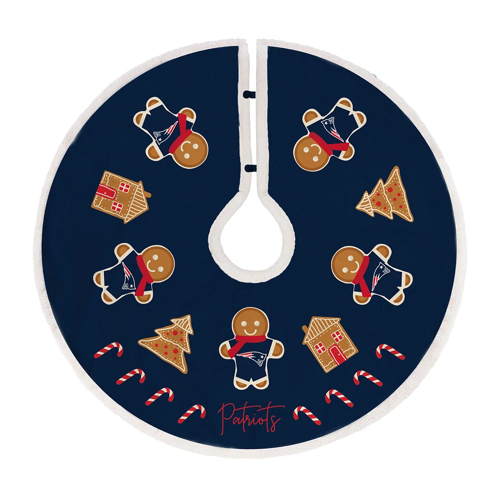 New England Patriots Gingerbread Tree Skirt