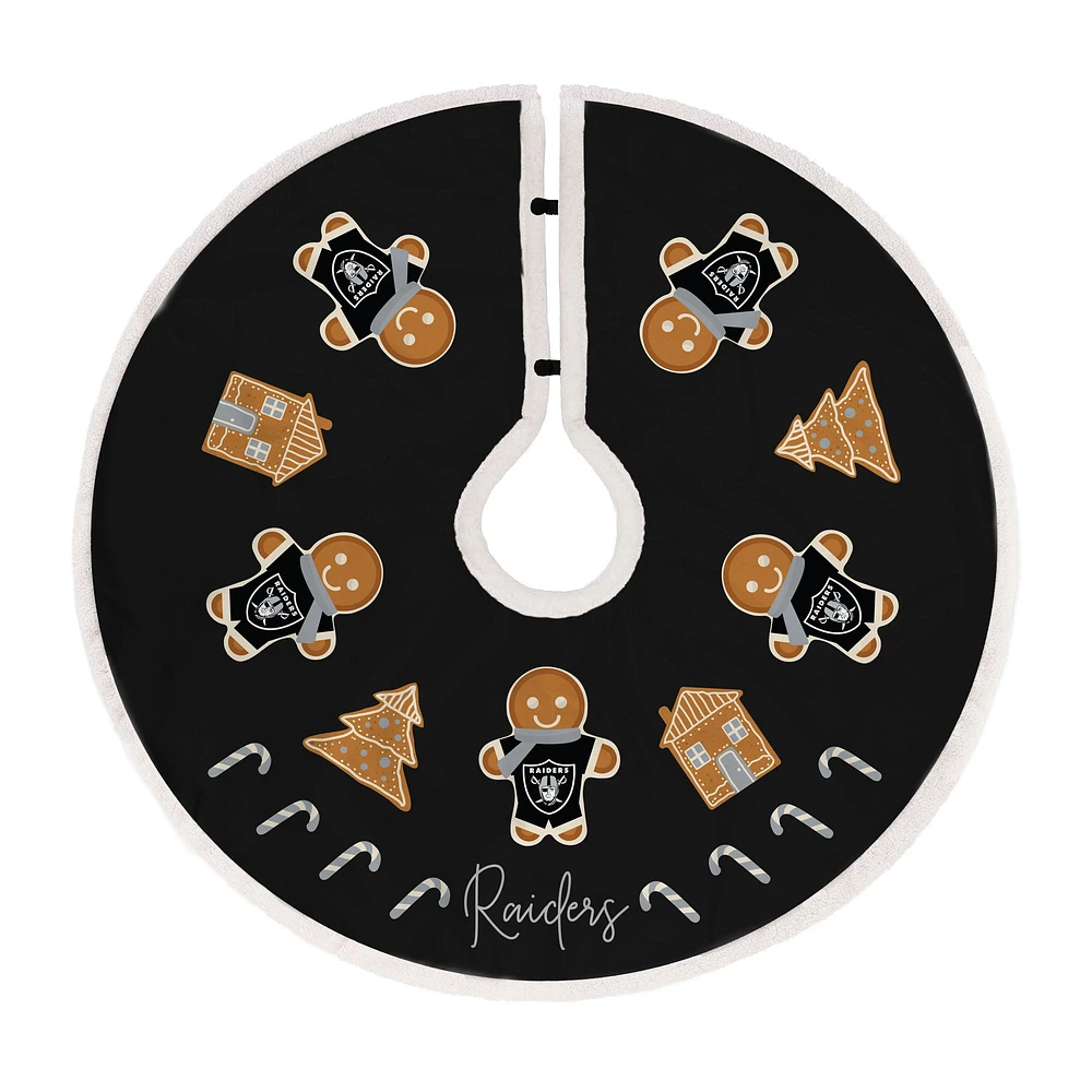 Las Vegas Raiders Gingerbread Tree Skirt