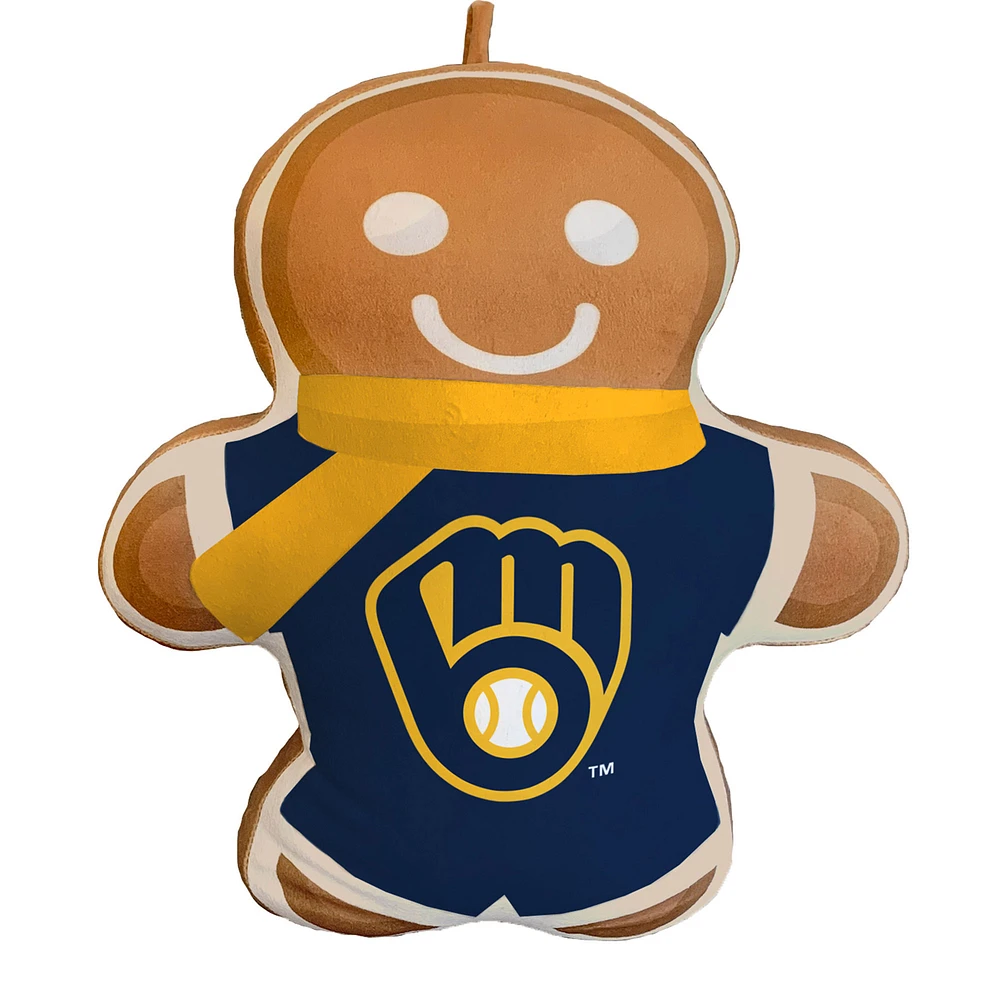 Milwaukee Brewers Gingerbread Holiday Plushlete