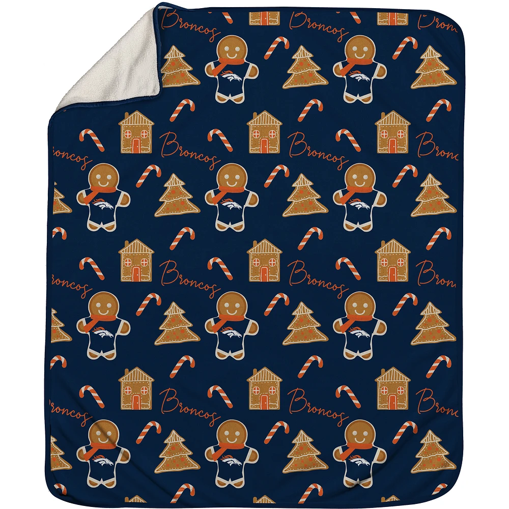 Denver Broncos 60" x 70" Gingerbread Throw Blanket
