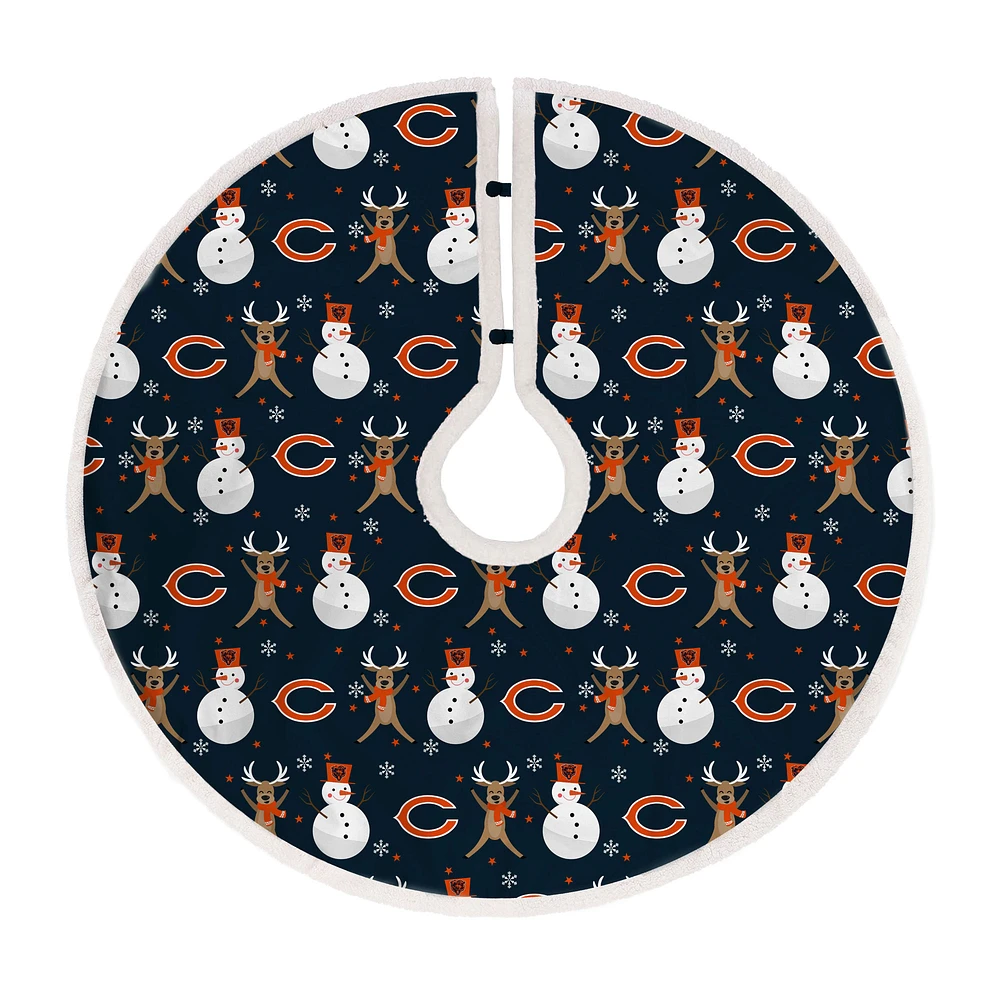 Chicago Bears Reindeer Tree Skirt