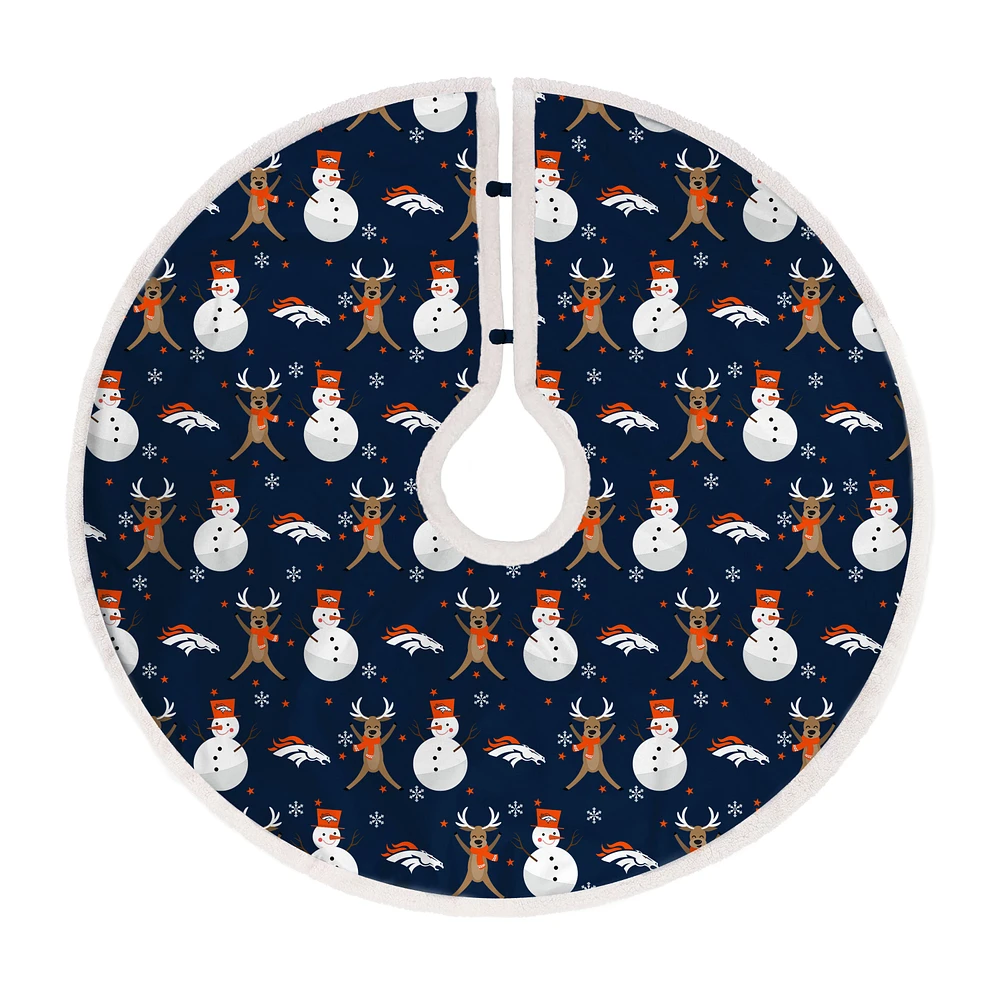 Denver Broncos Reindeer Tree Skirt
