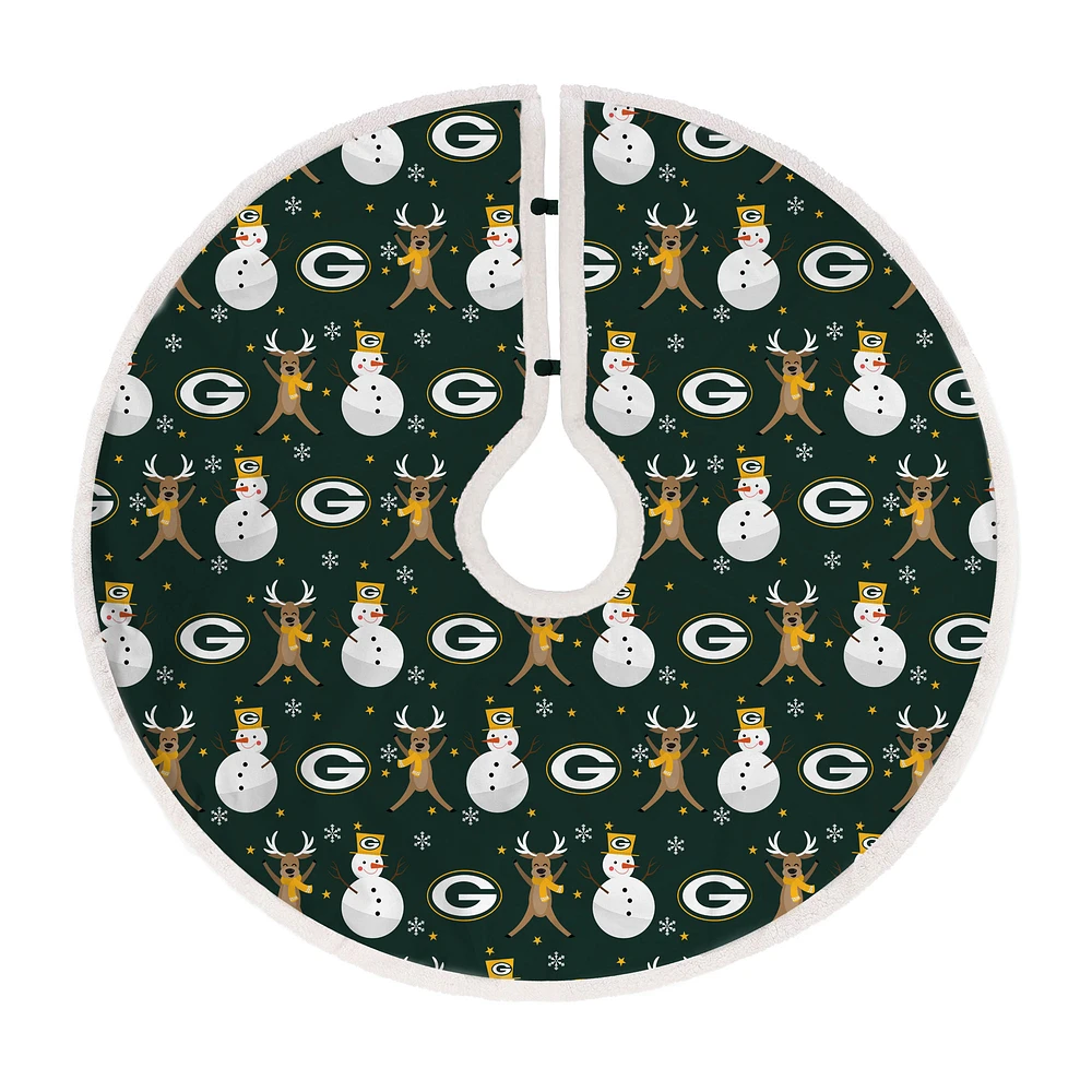 Green Bay Packers Reindeer Tree Skirt