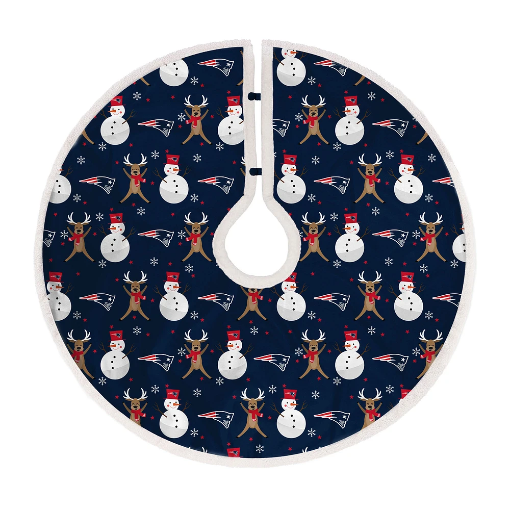 New England Patriots Reindeer Tree Skirt