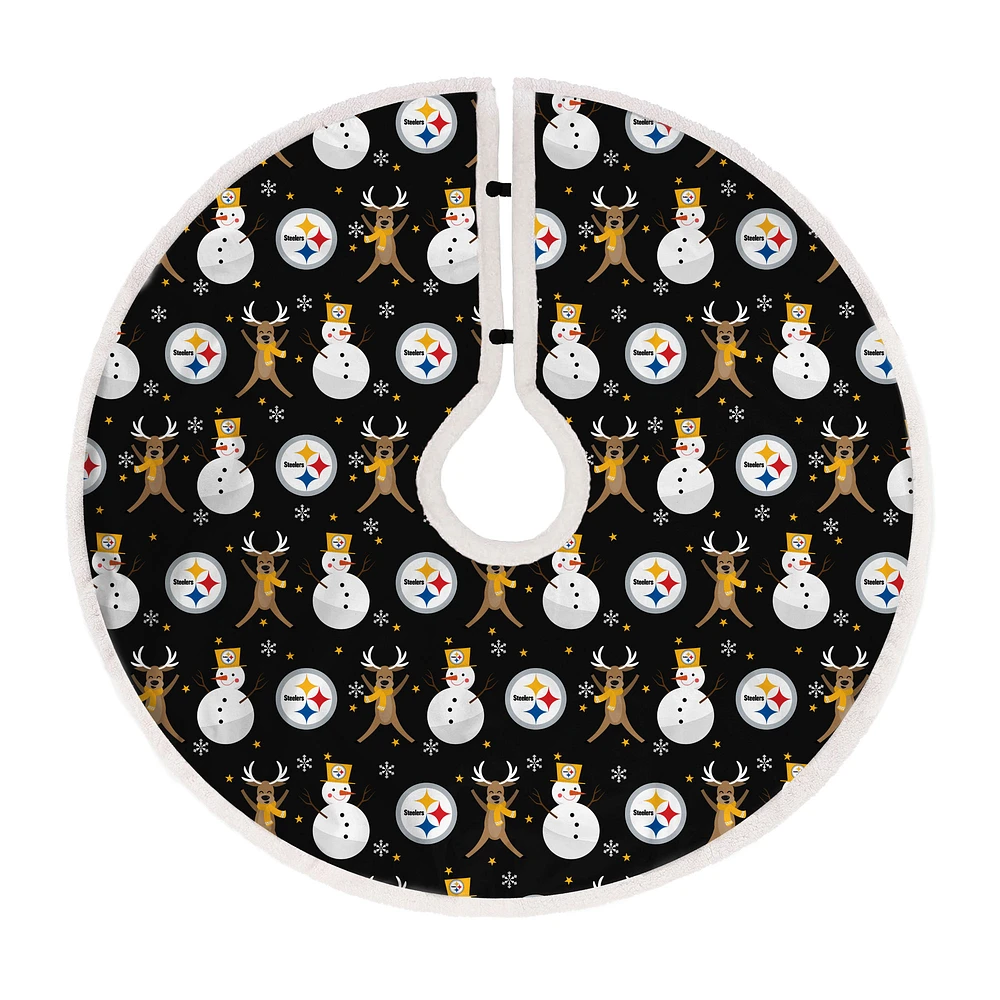 Pittsburgh Steelers Reindeer Tree Skirt