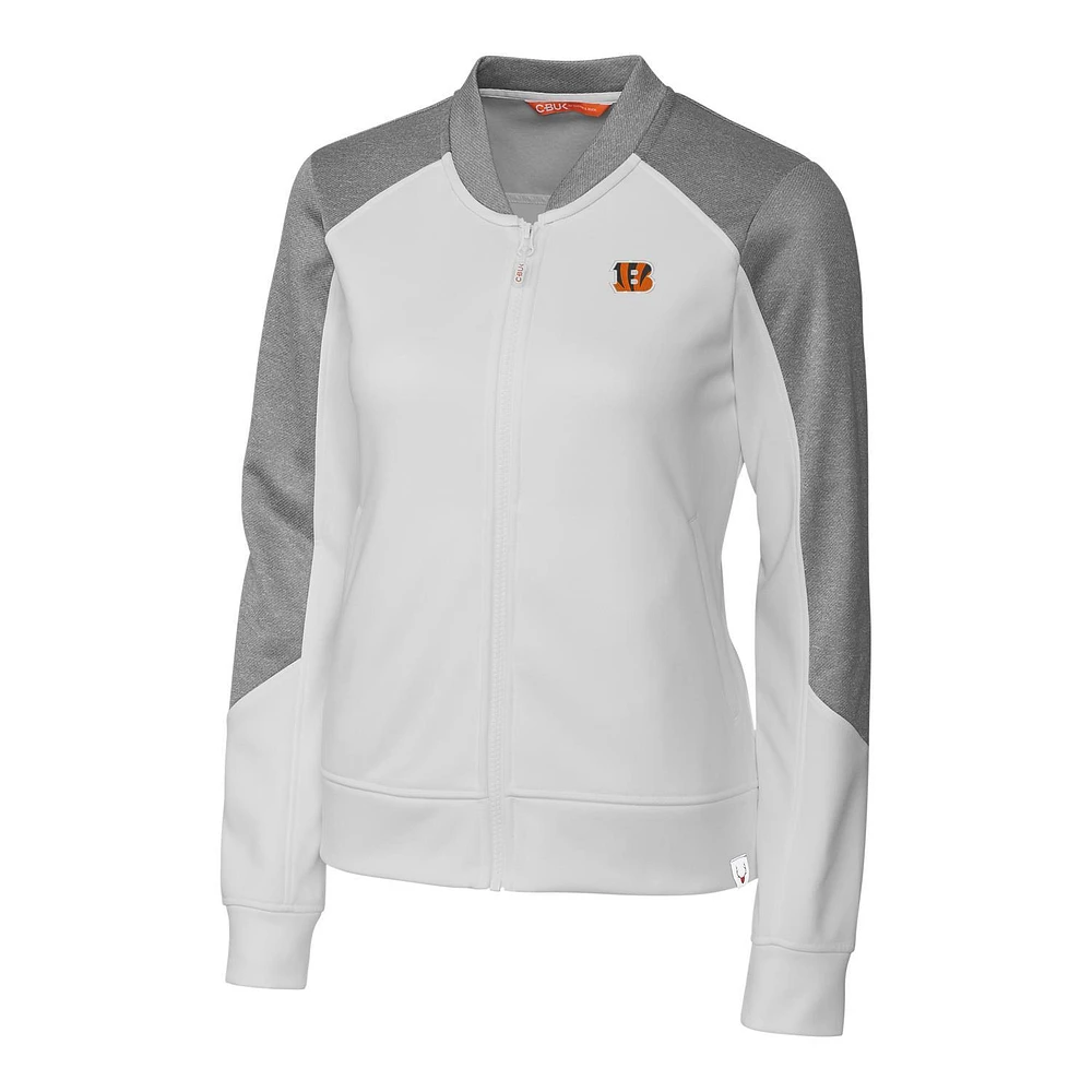 Women's Cutter & Buck Cincinnati Bengals Pop Fly Full-Zip Jacket
