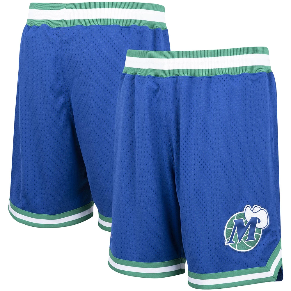 Men's Mitchell & Ness Blue Dallas Mavericks 1998/99 Hardwood Classics Authentic Shorts