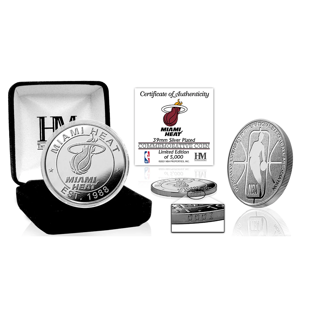 Highland Mint Miami Heat Silver Mint Coin