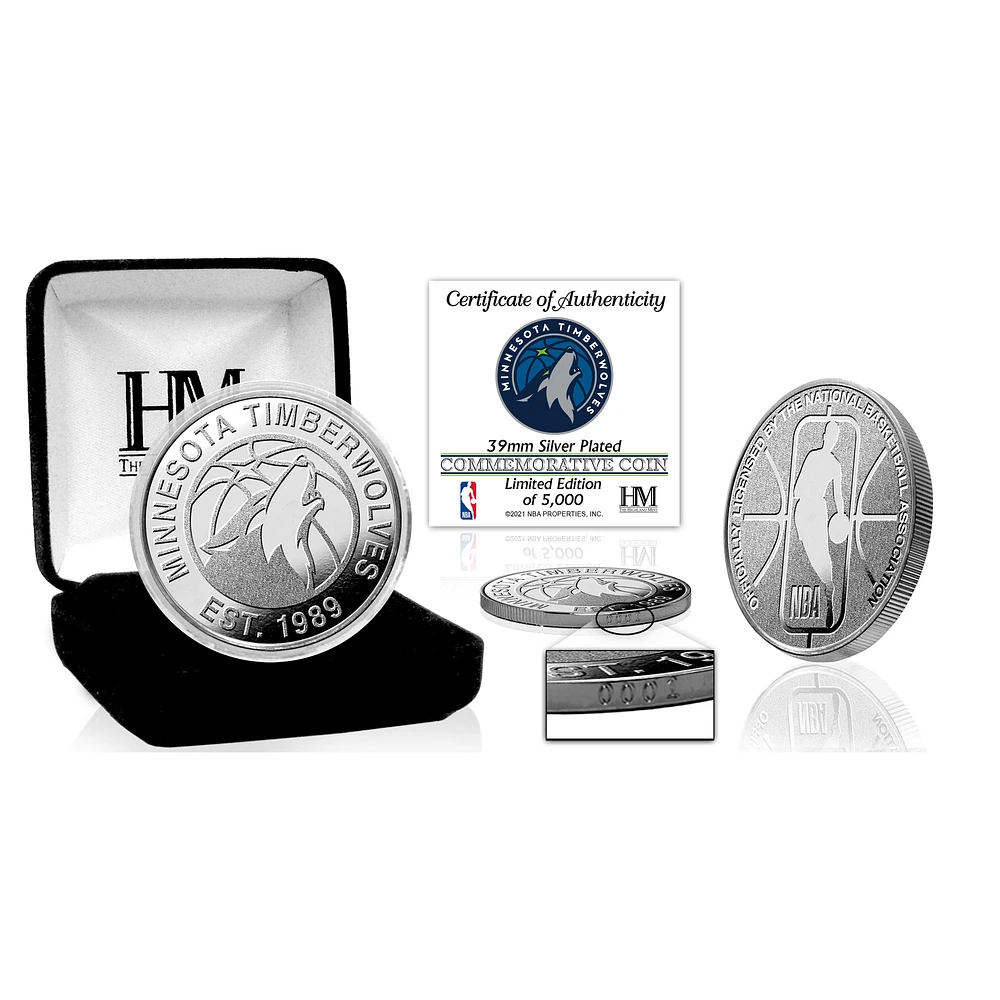 Highland Mint Minnesota Timberwolves Silver Mint Coin