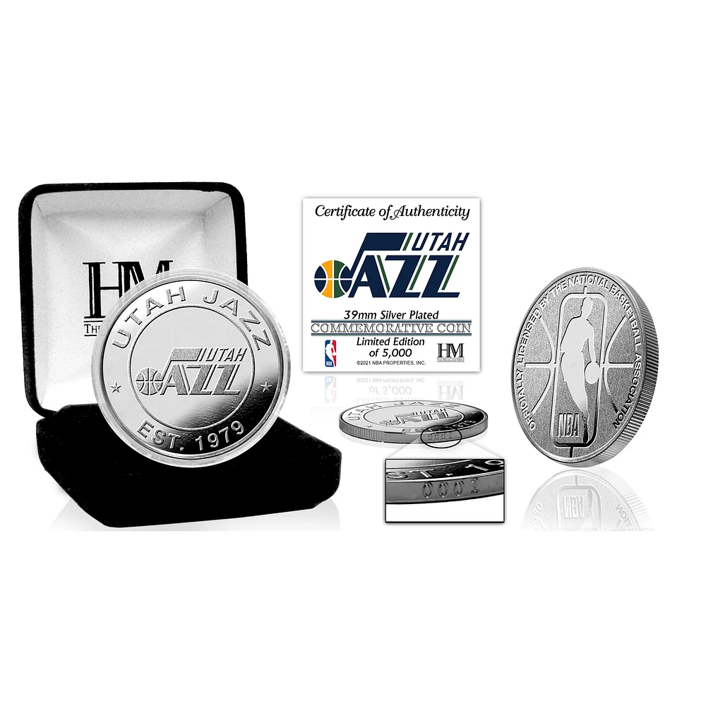Highland Mint Utah Jazz Silver Mint Coin
